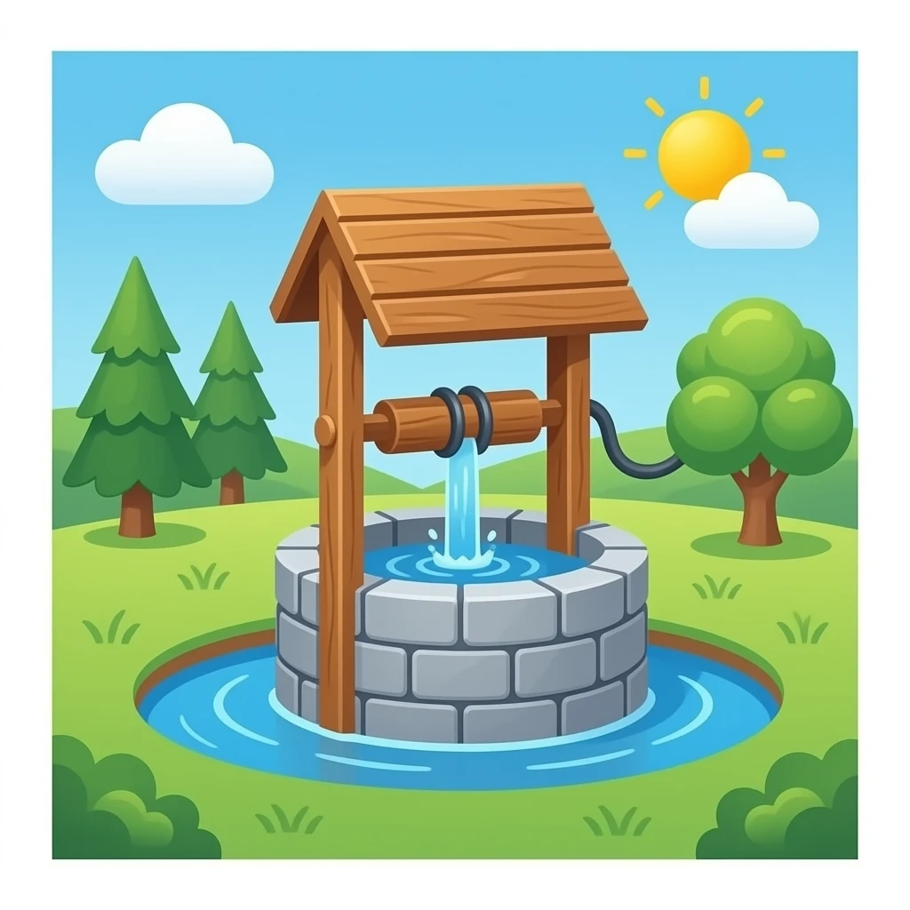 pozo de agua emoji
