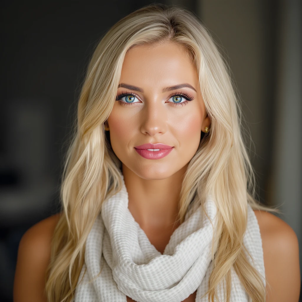 realistic portrait of a blonde woman emoji