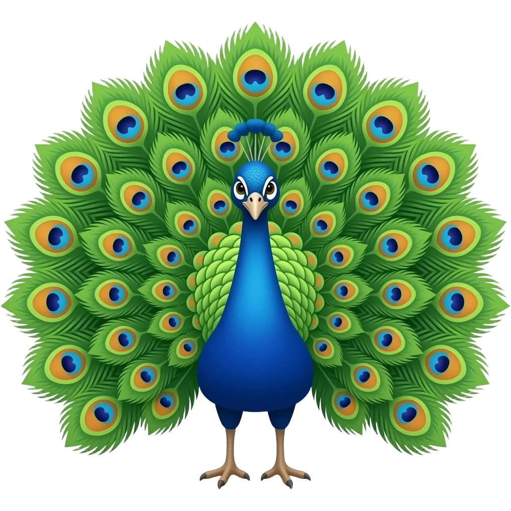 peacock emoji