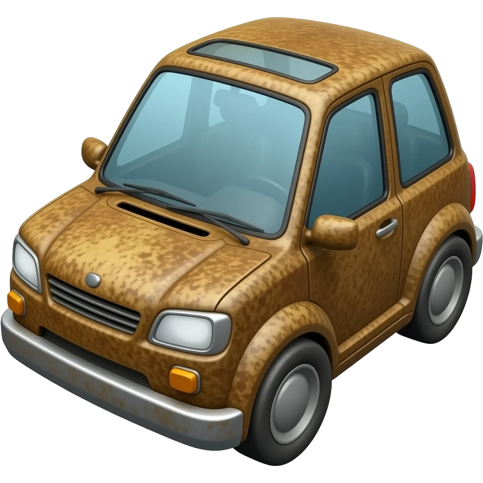 rusty cube car emoji