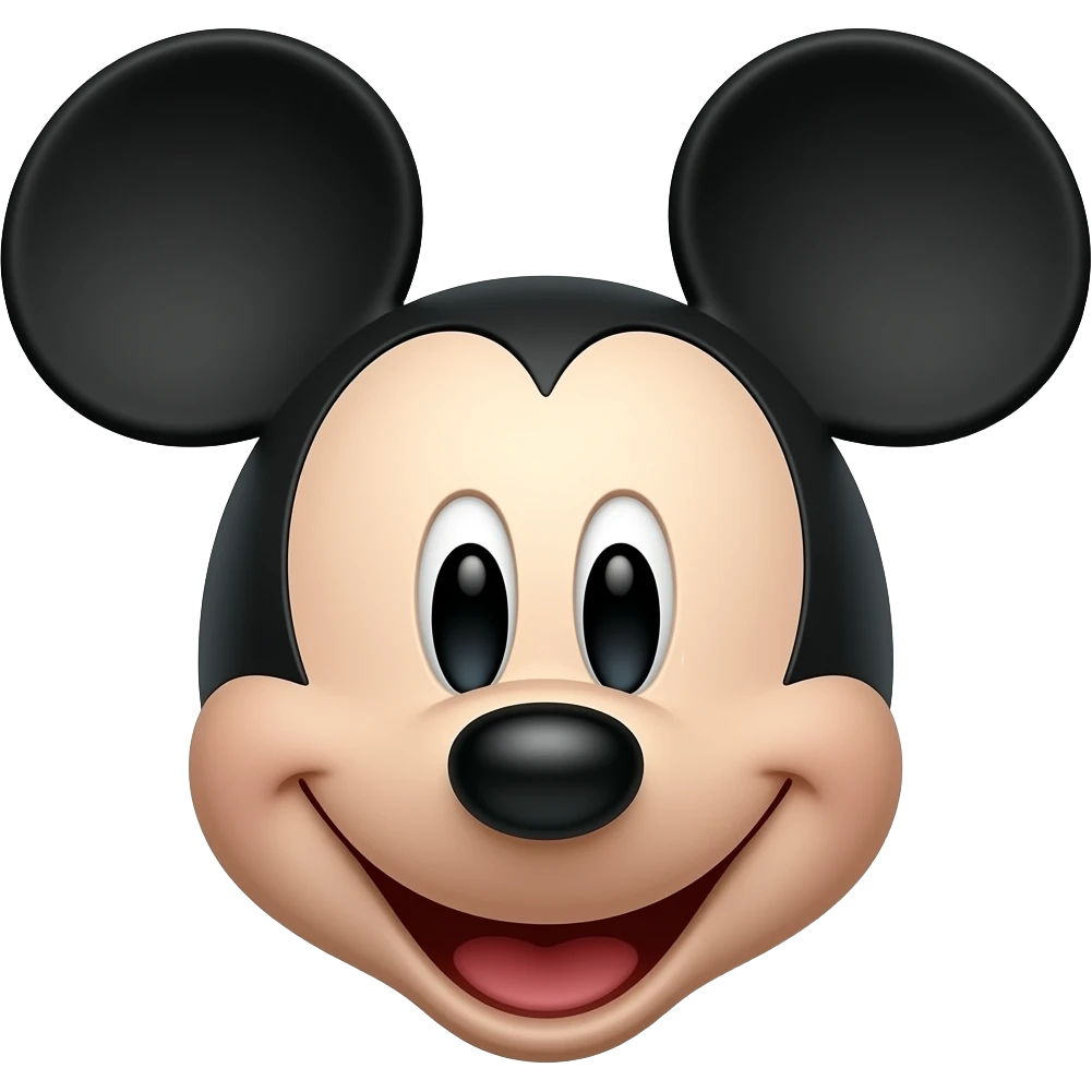 Mickey mouse head outline emoji