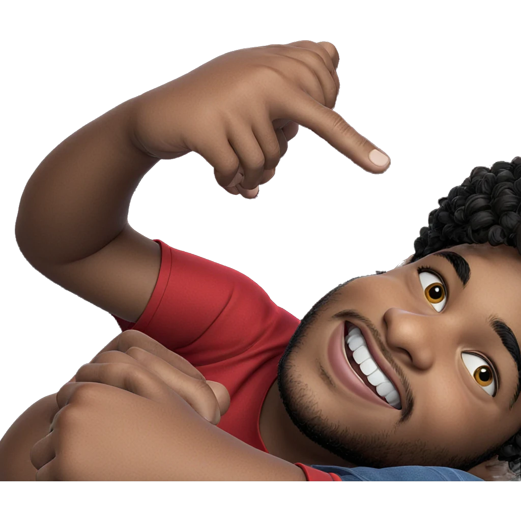 smiling boy in red shirt emoji
