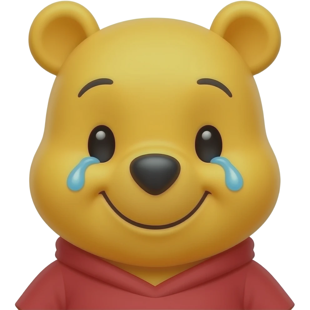 BABY WINNIE THE POOH SMILE WITH TEARS emoji
