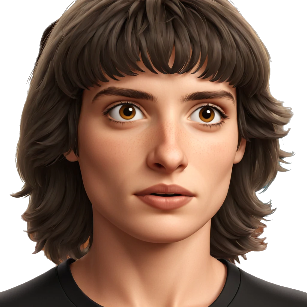 realistic portrait of girl emoji
