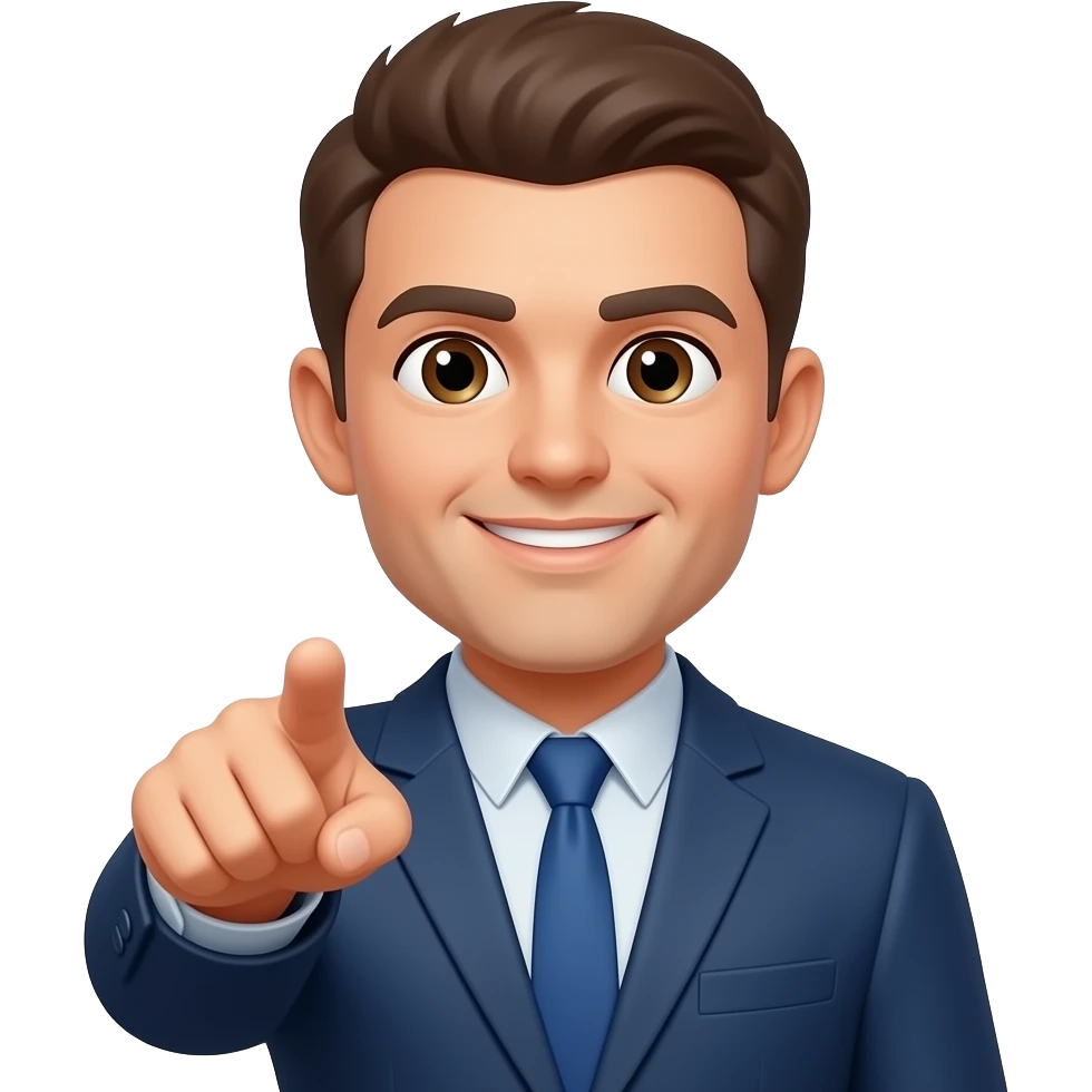 Pointing at me emoji