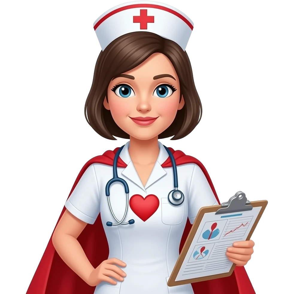 Superhero Nurse Educator emoji