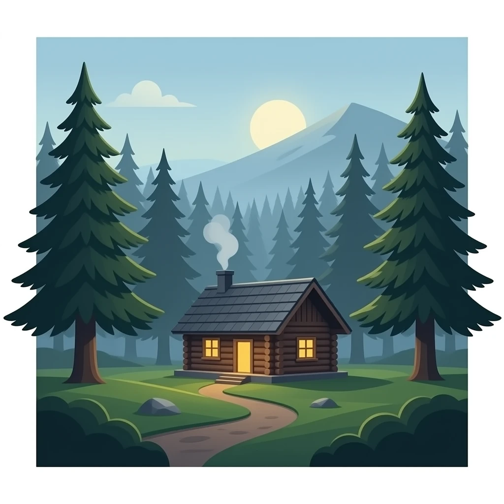Cabin in the woods emoji