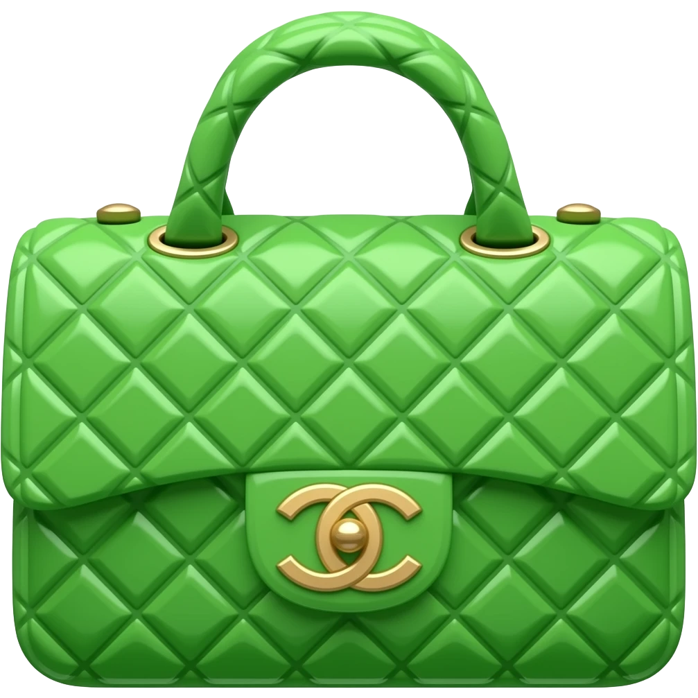 green chanel bag emoji