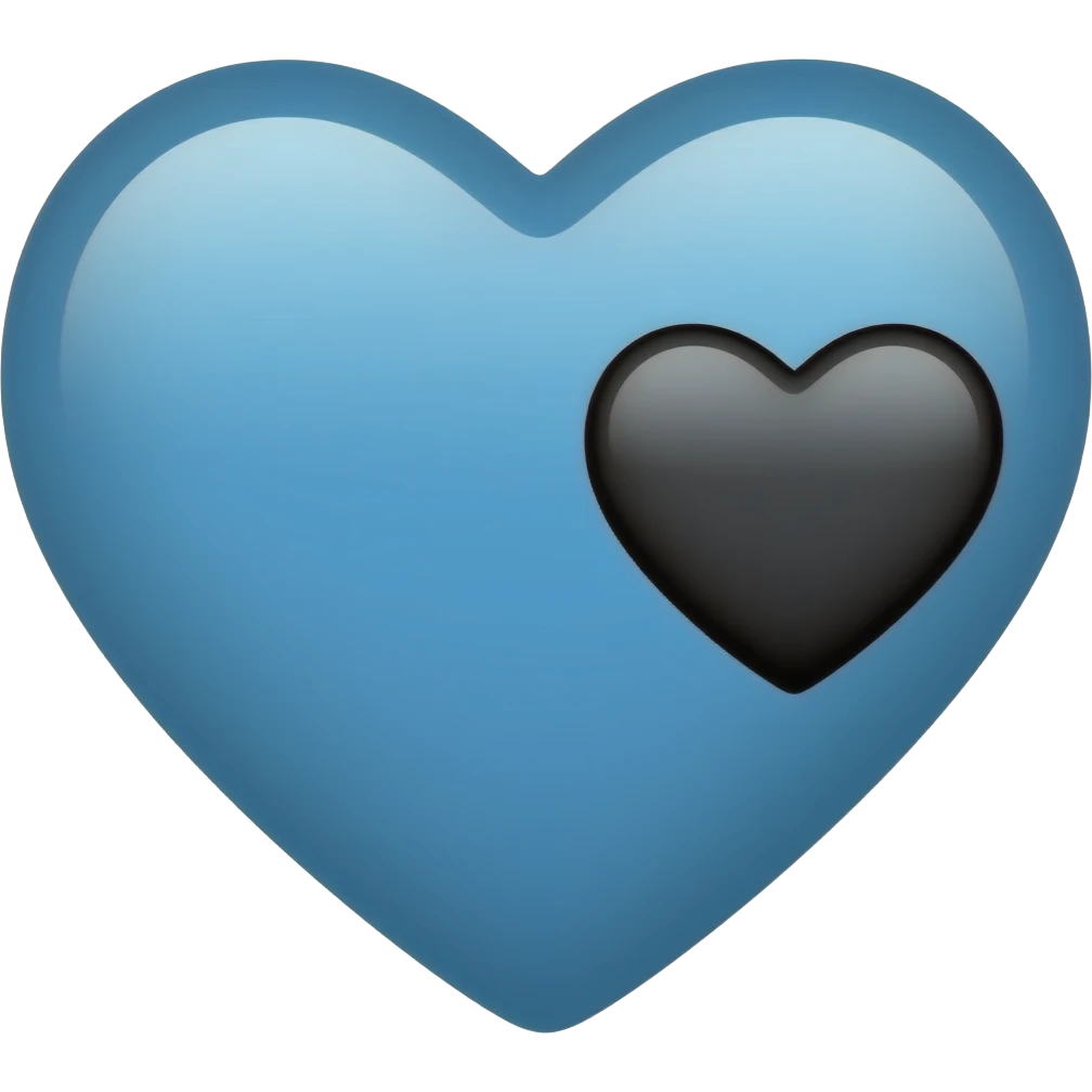 🩵+🖤 emoji