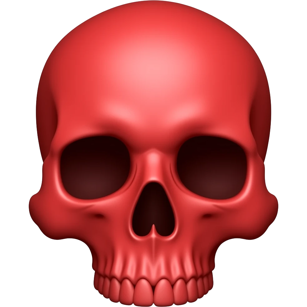 Red skull emoji
