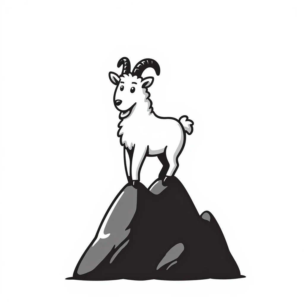 Mountain goat emoji