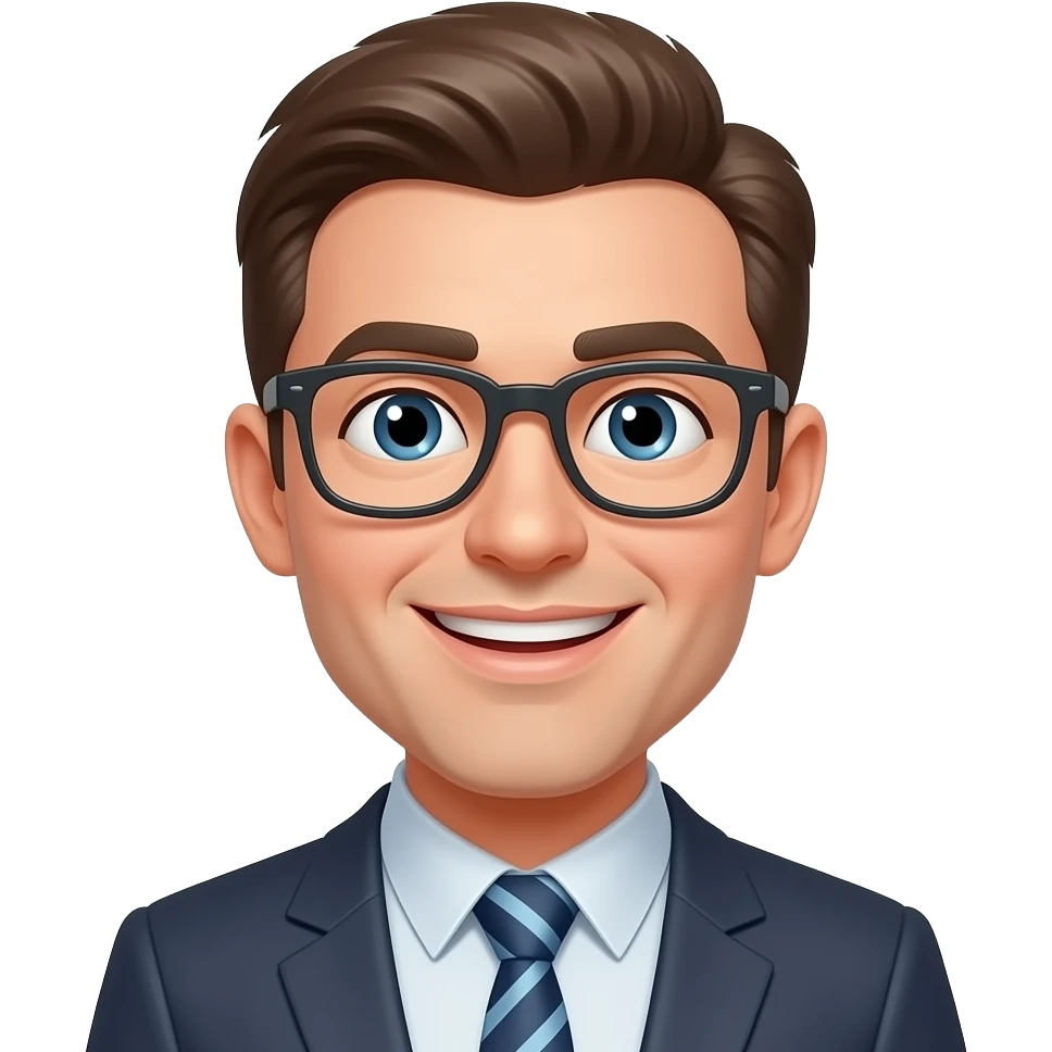 A funny guy say hehehe emoji