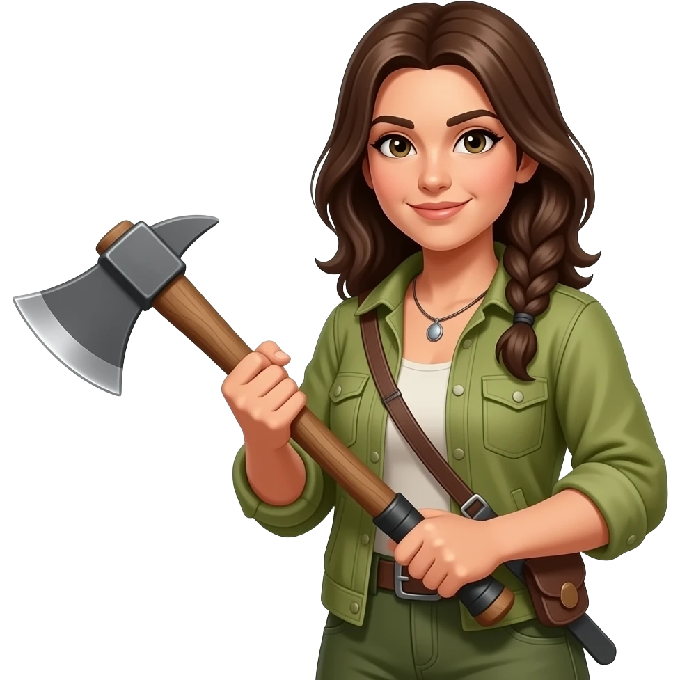 woman with axe emoji