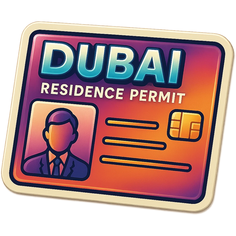 Dubai Residence Permit Card emoji
