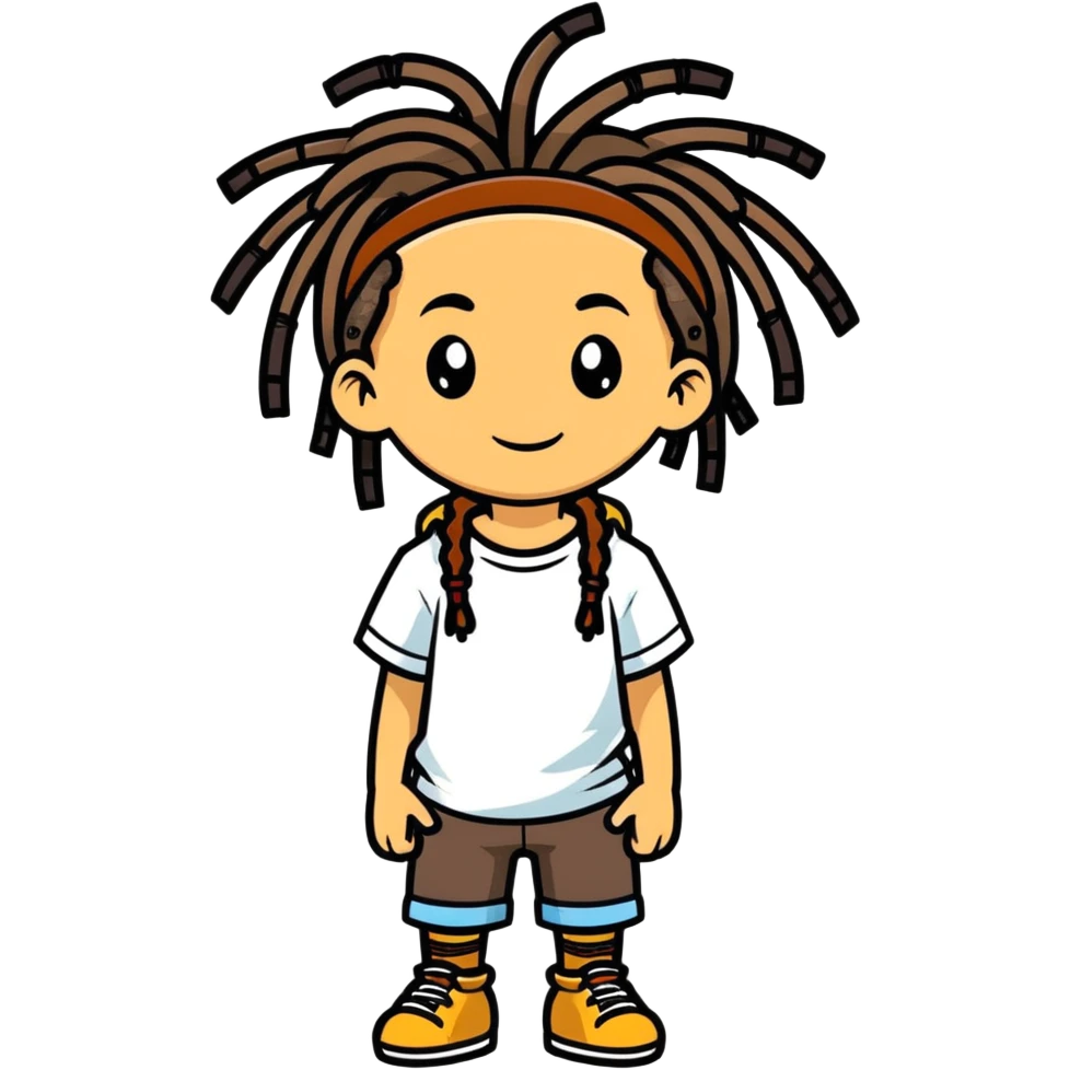 Boy with dreads emoji