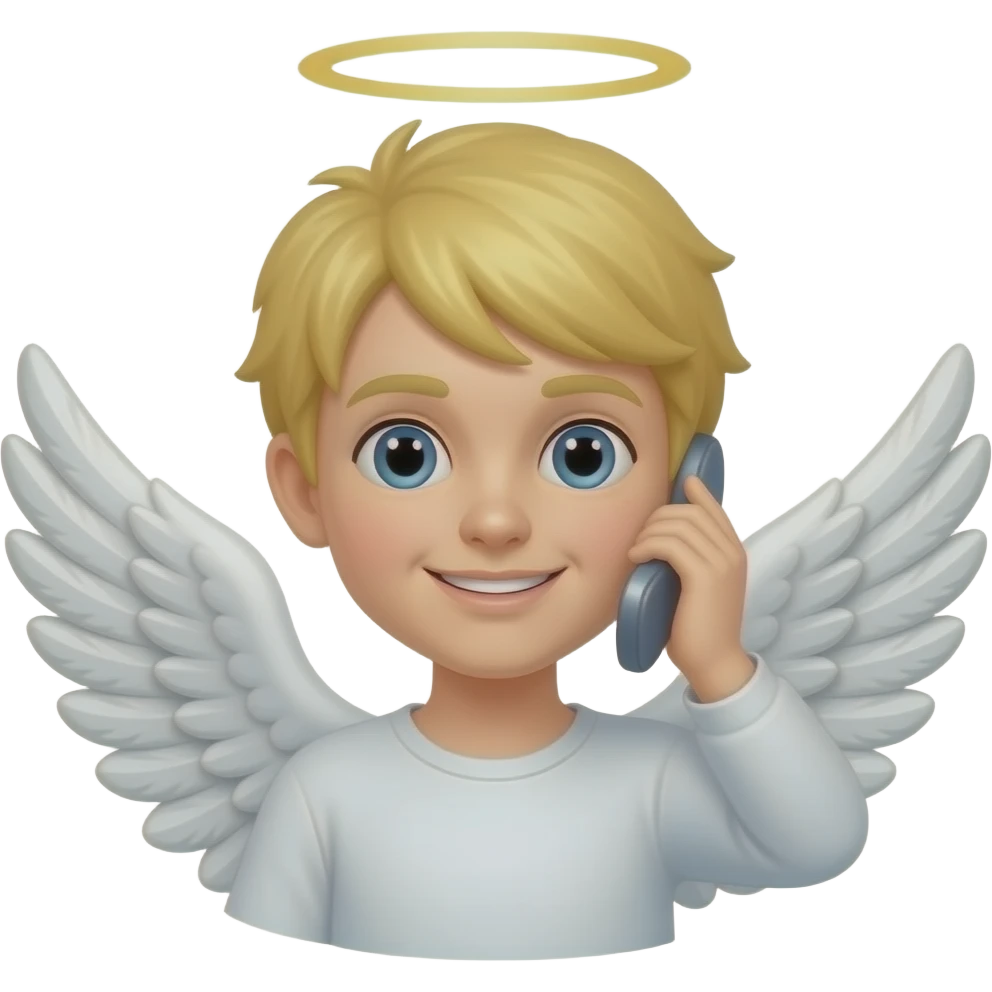 Un ángel callendo emoji