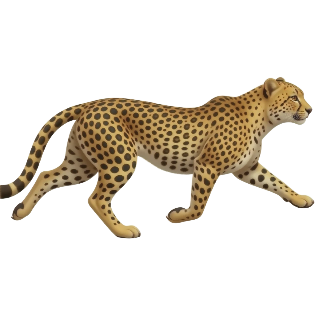 Cheetah runing emoji