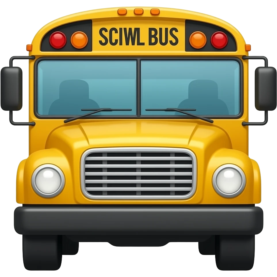 racing shool bus emoji