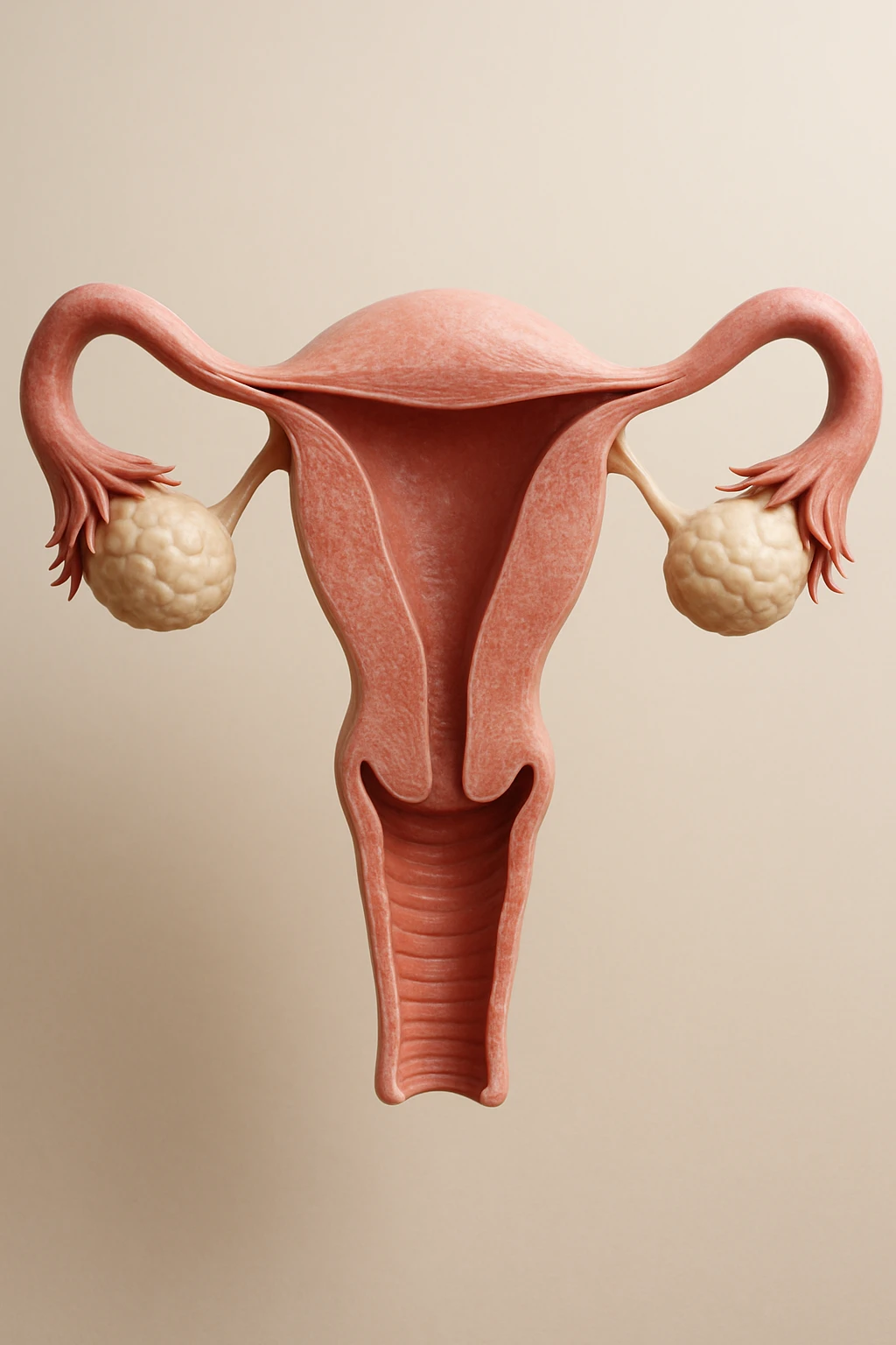 utero umano realistico, sfondo neutro chiaro, iperrealistico 4k emoji