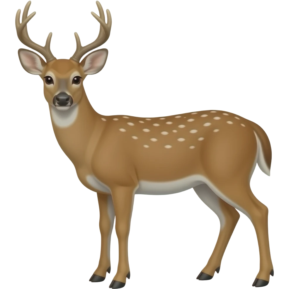white tail deer emoji