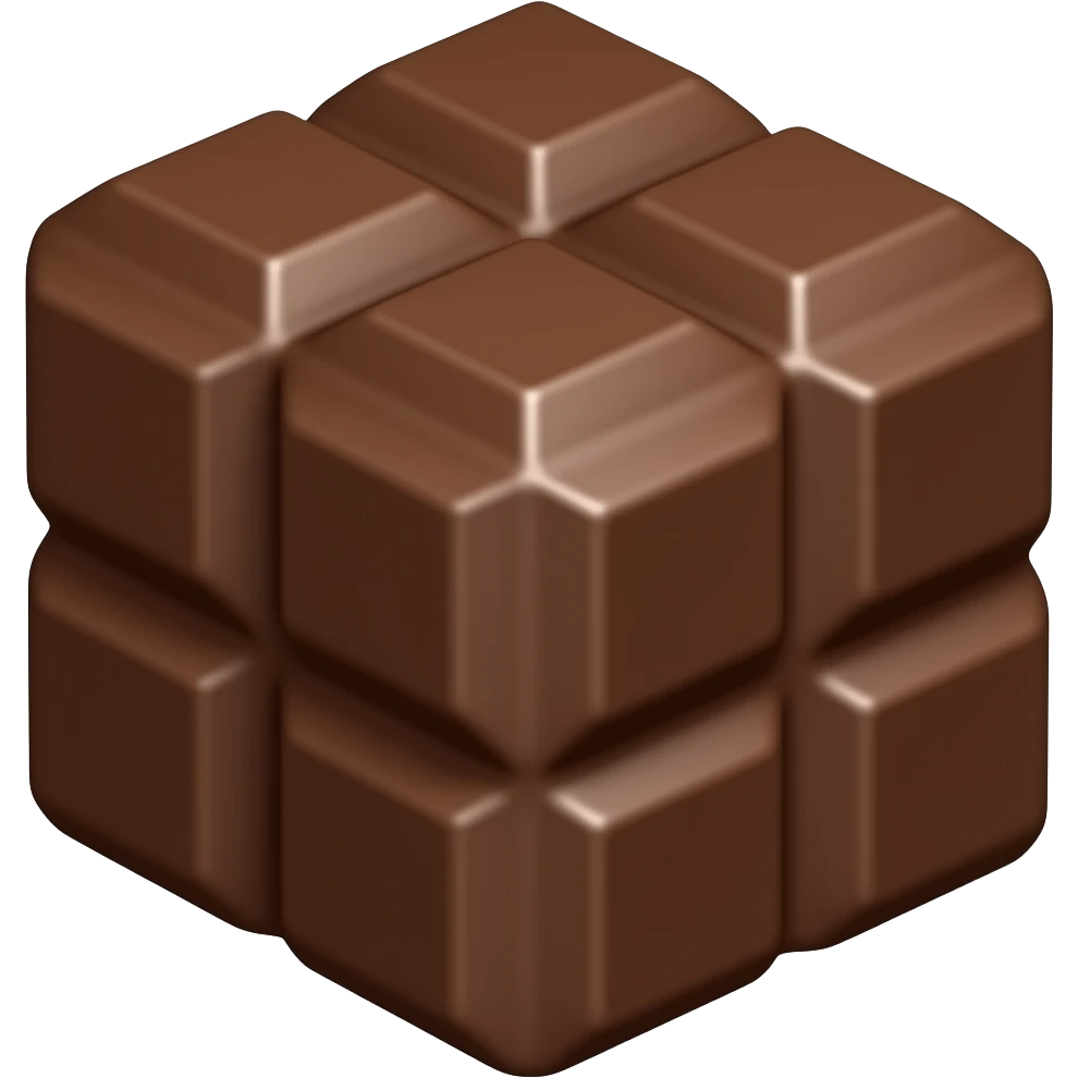 bananan chocolate cubes emoji