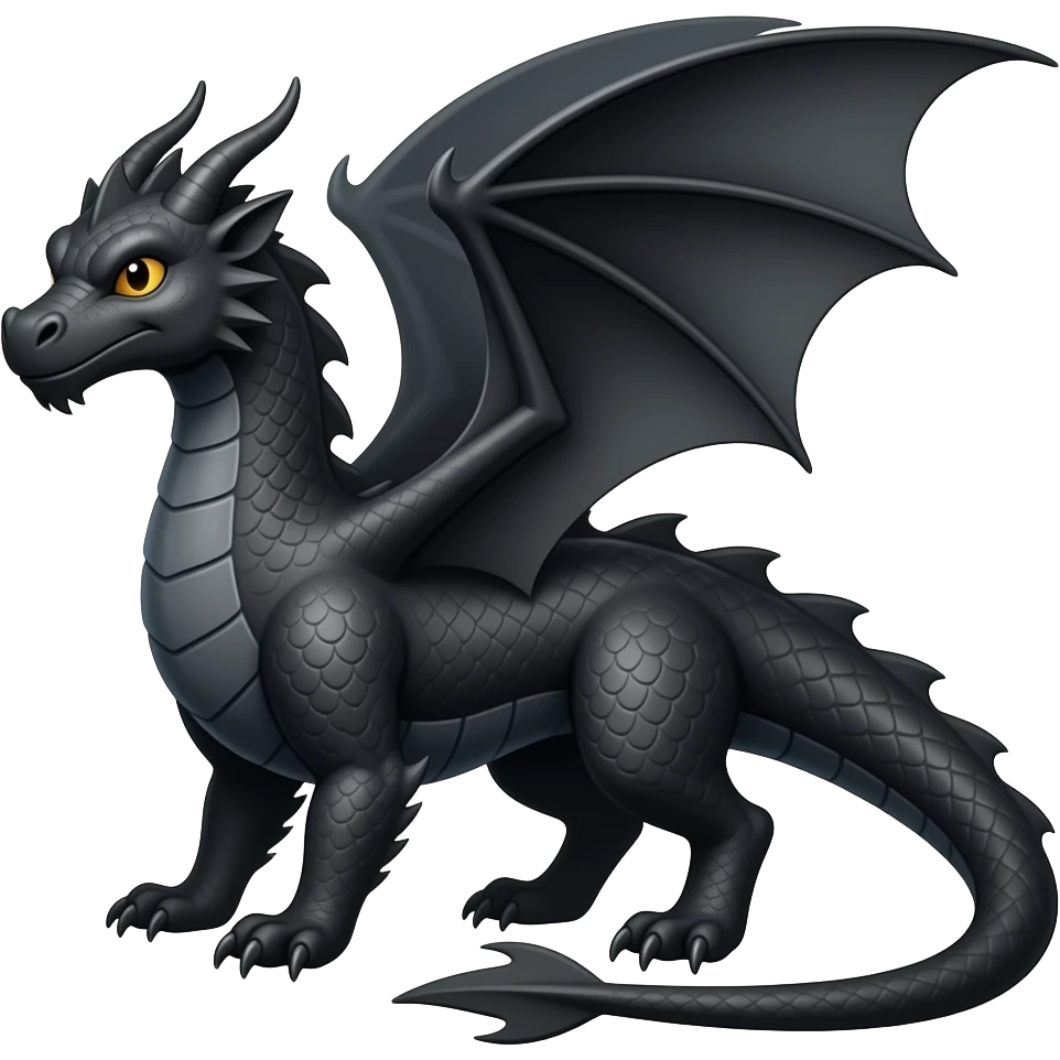Black dragon emoji