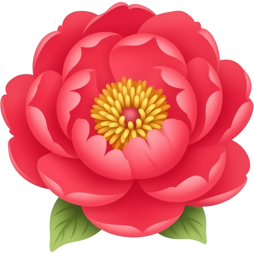 Peony emoji