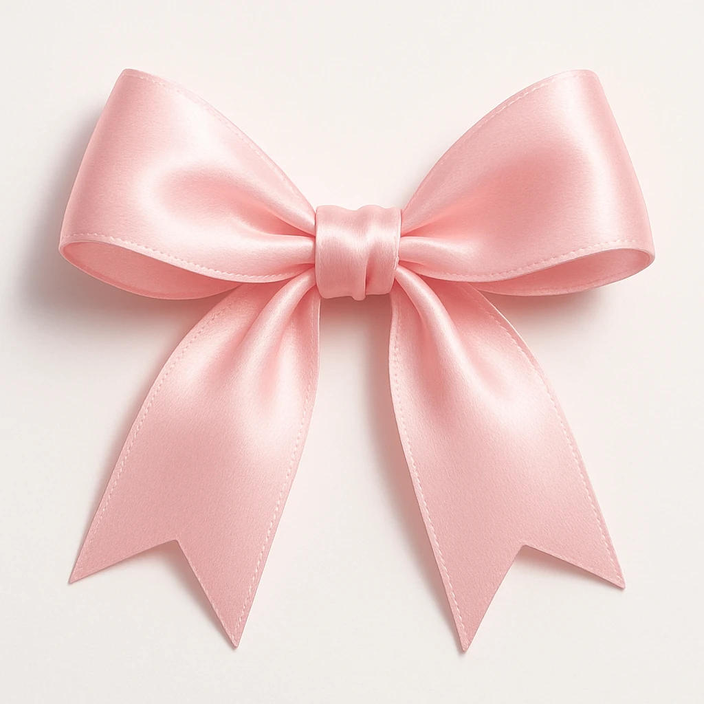 pink bow emoji