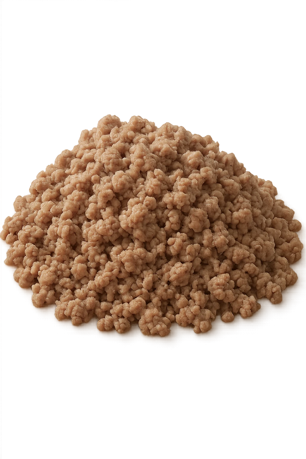 macinato di carne poco cotta a montagnetta, iperrealistica 4k emoji