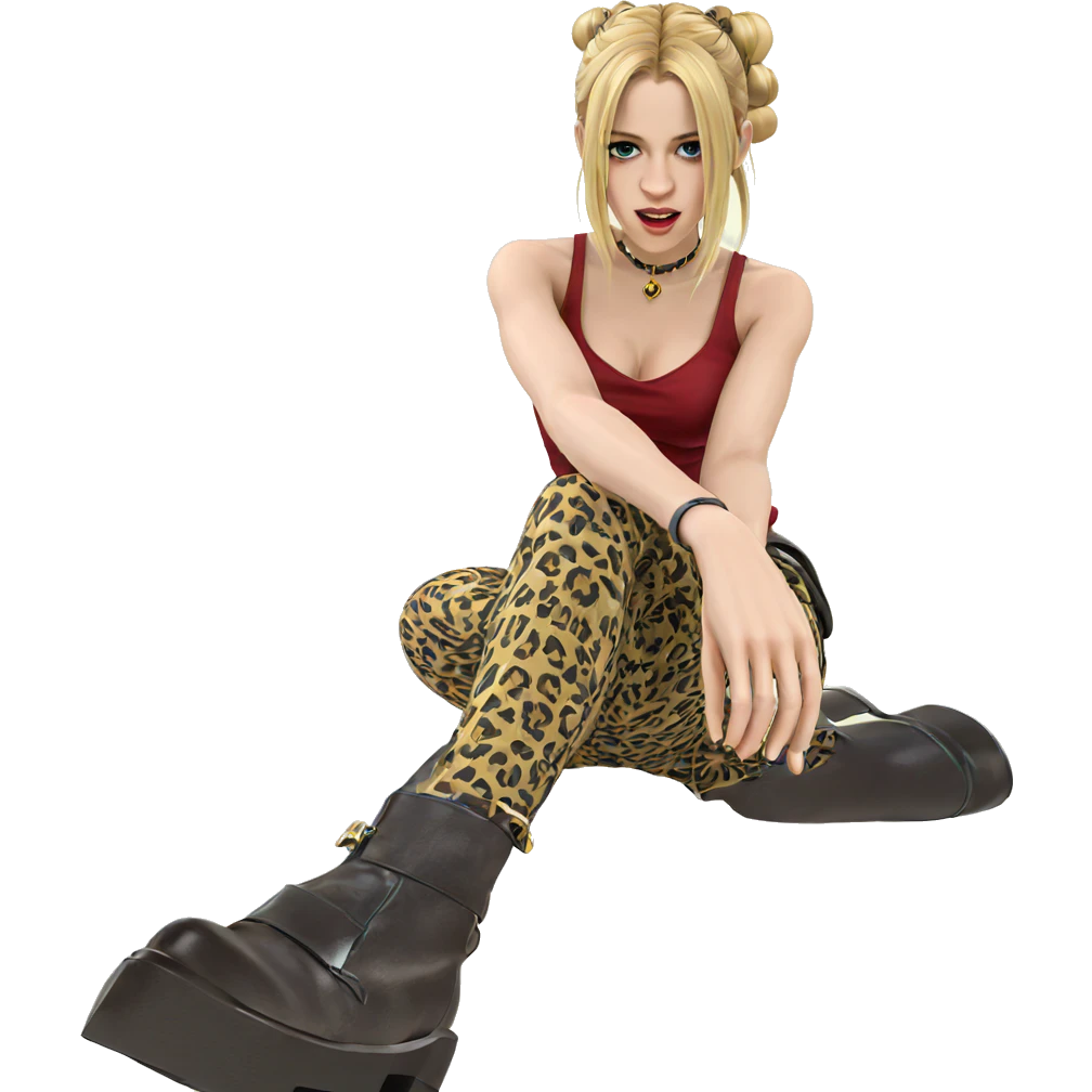 blonde girl in stylish attire emoji