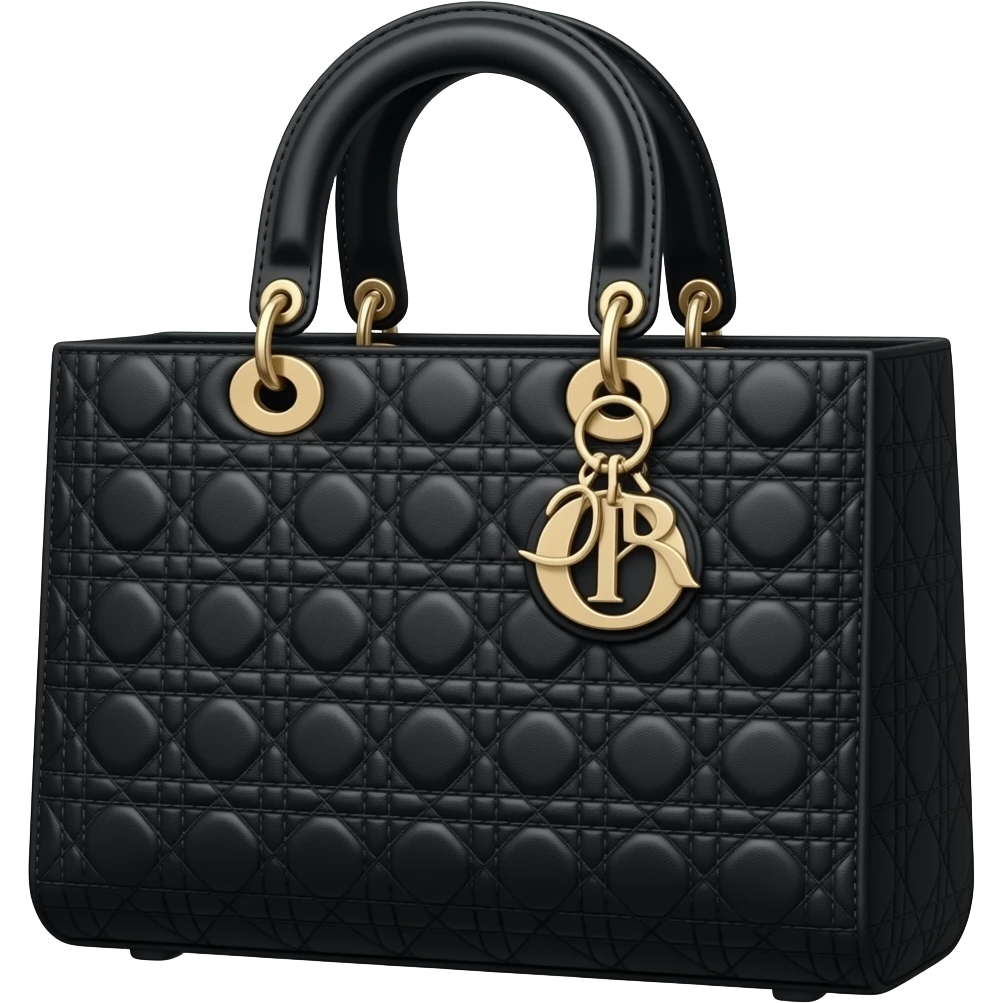 black tote dior bag emoji