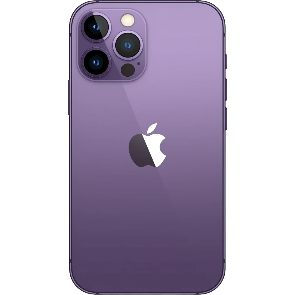 iPhone roxo não realista emoji