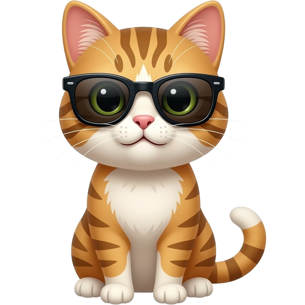 Cat wearing sunglasses emoji