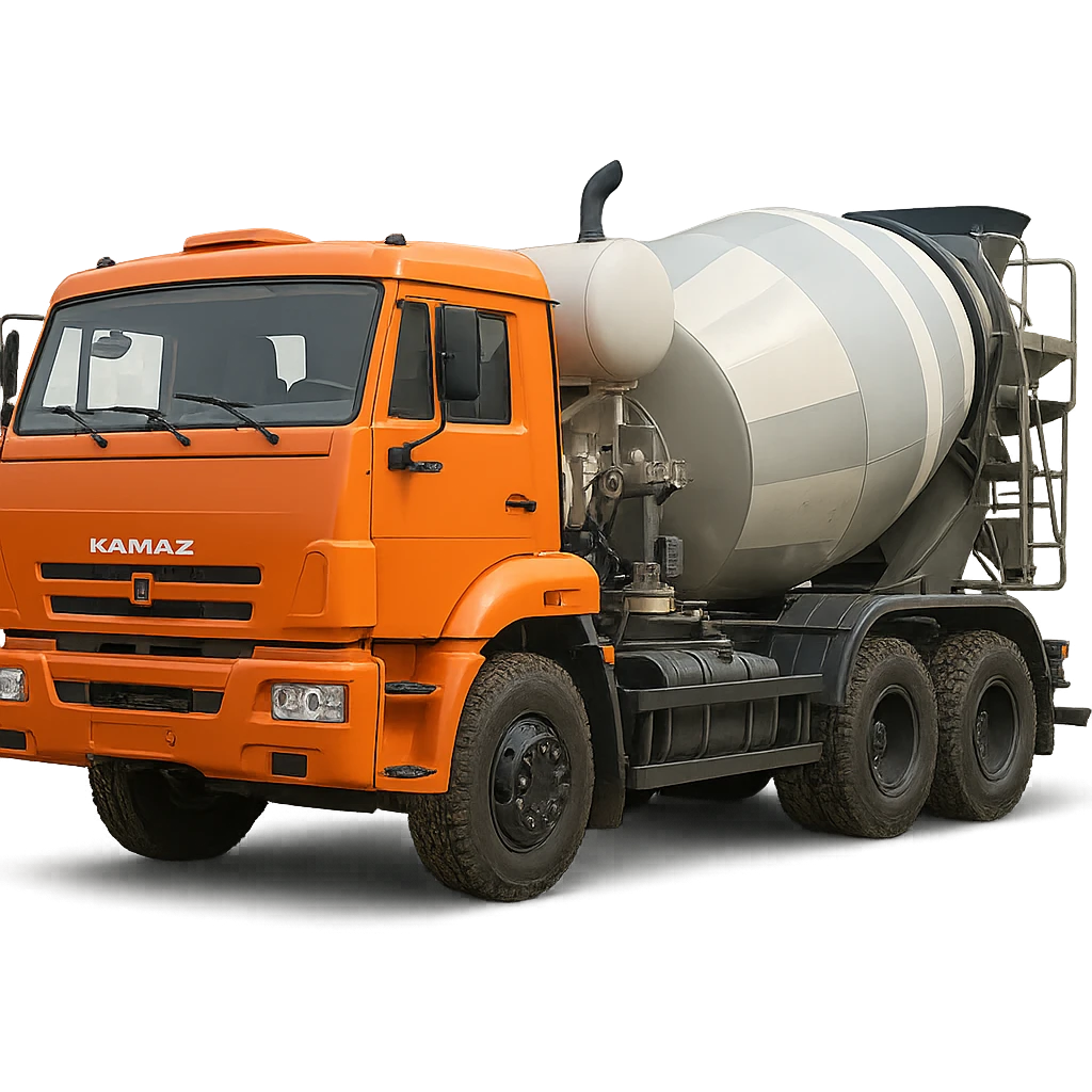 concrete mixer truck based on Kamaz emoji