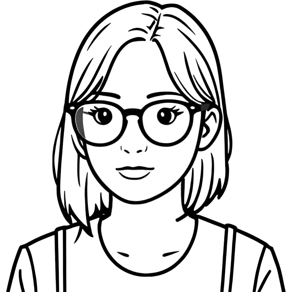 Tracy wearing glasses  emoji