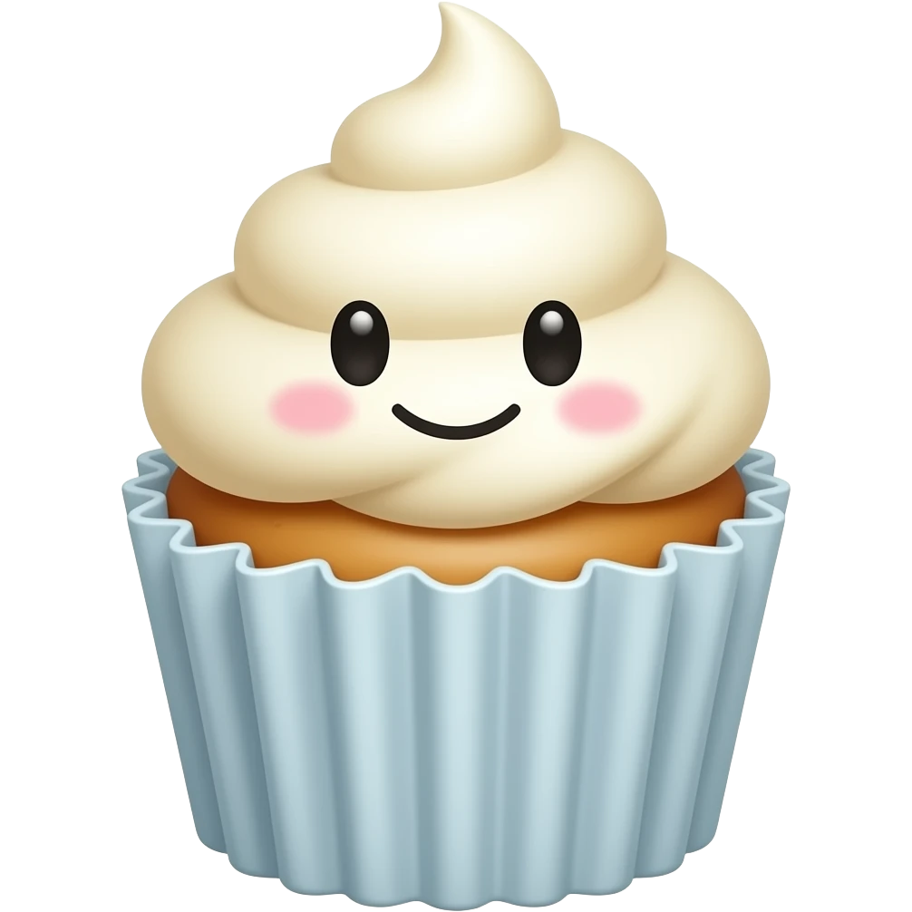 kawaii cupcake cute smile happy emoji