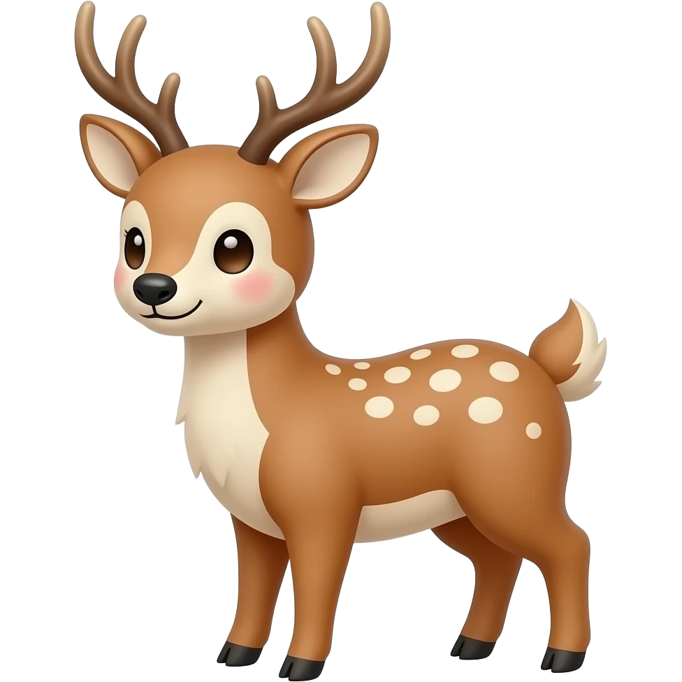 Cute Snow Deer emoji