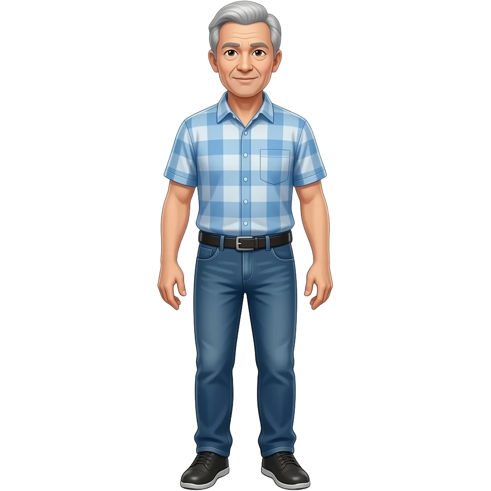 adulto mayor de cuerpo completo cuerpo delgado emoji