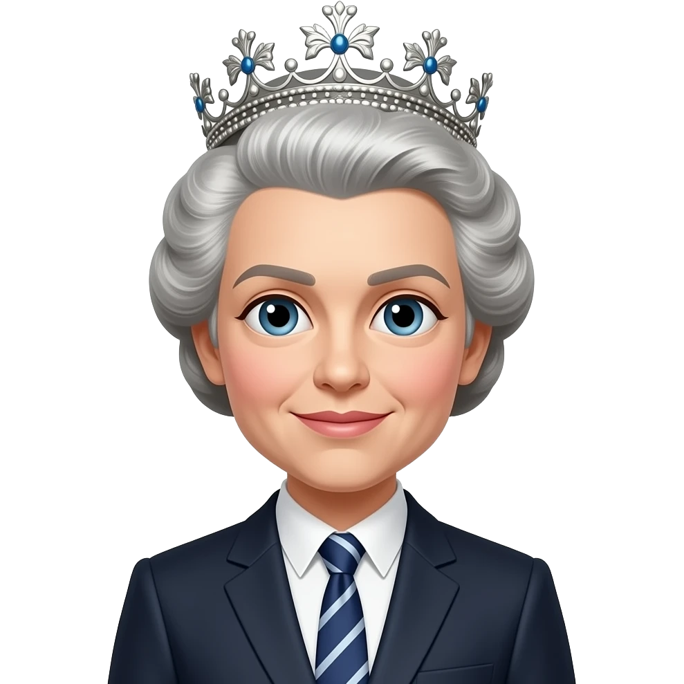 queen in suit emoji
