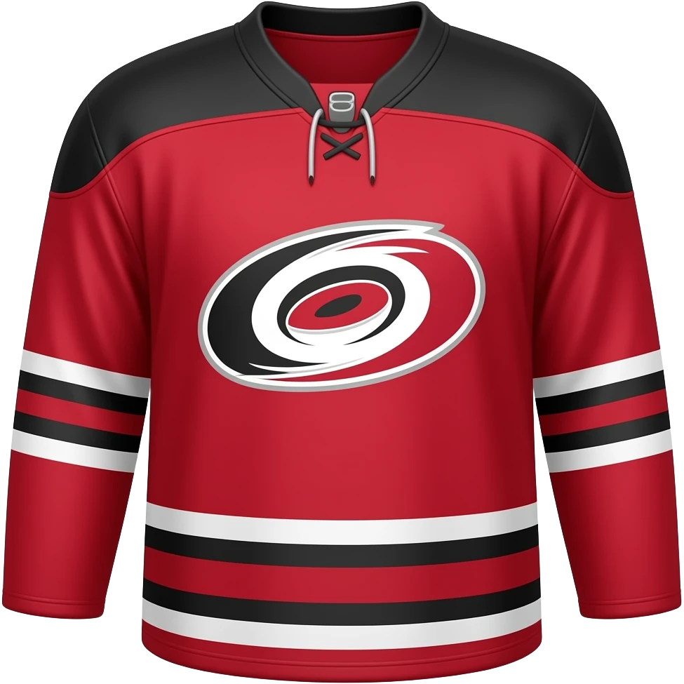 North Carolina hurricanes hockey jersey red emoji