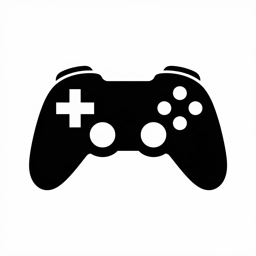 Game icon black silhouette emoji