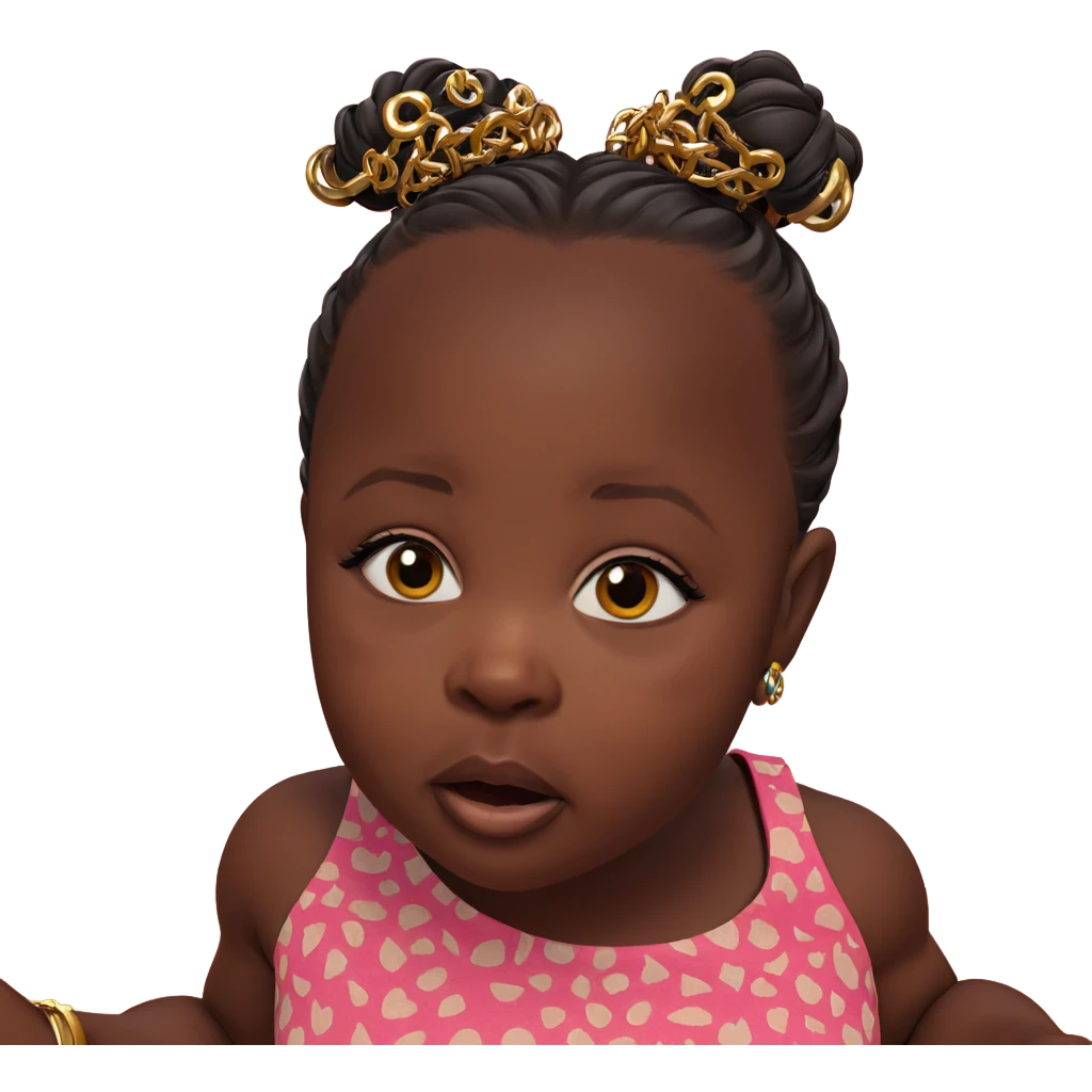 dark skinned girl with jewelry emoji