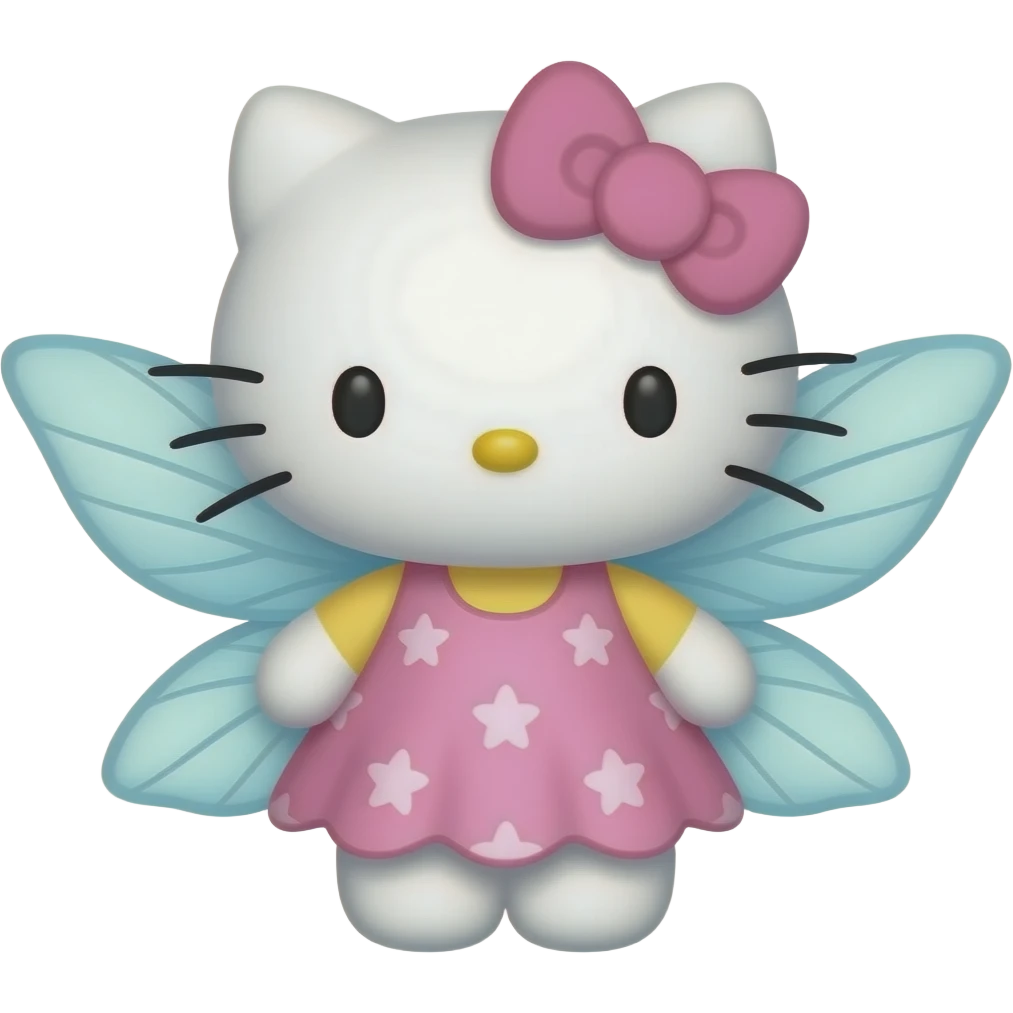 Hello kitty fairy emoji