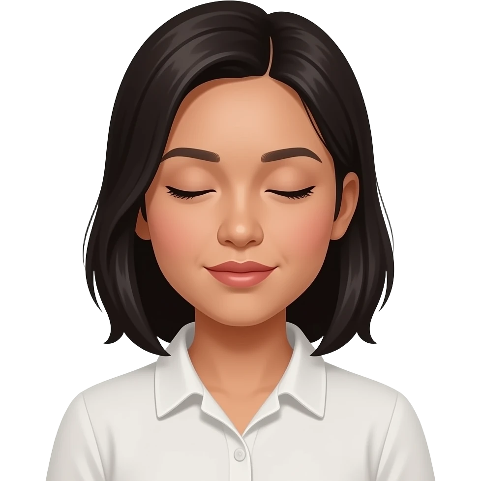 25 year old filipino girl closed lips emoji