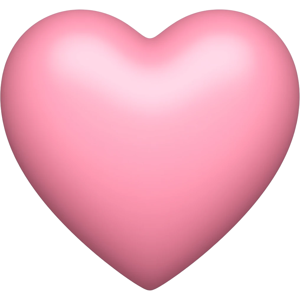 Light pink heart emoji