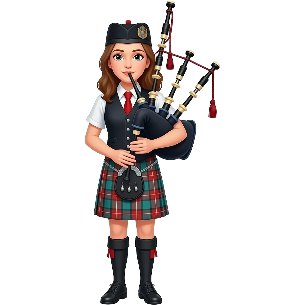Female bagpipe player emoji