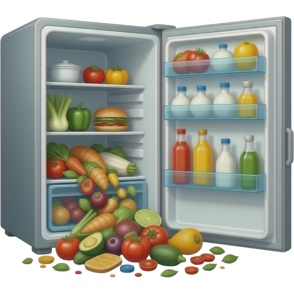 GELADEIRA ABERTA BAGUNÇADA emoji