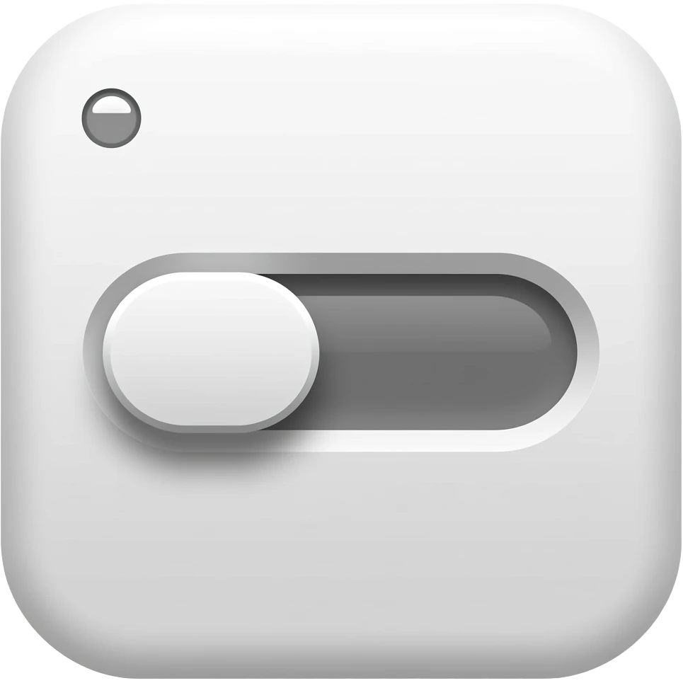 turn off slider red left emoji