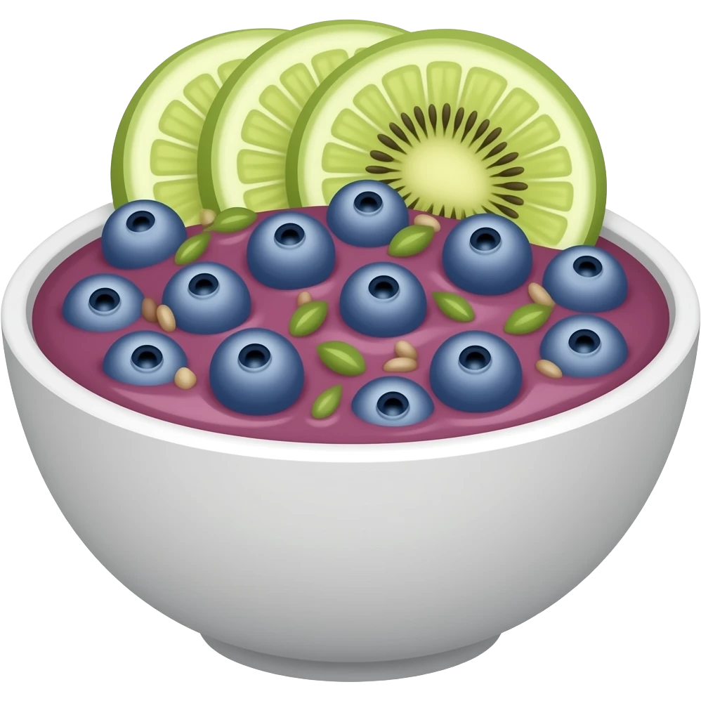 Acai bowl emoji