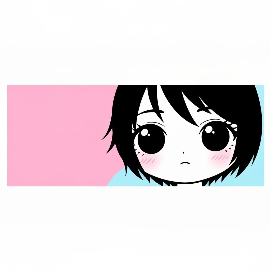 emo banner, cute, expressive, minimal, variation 1 emoji